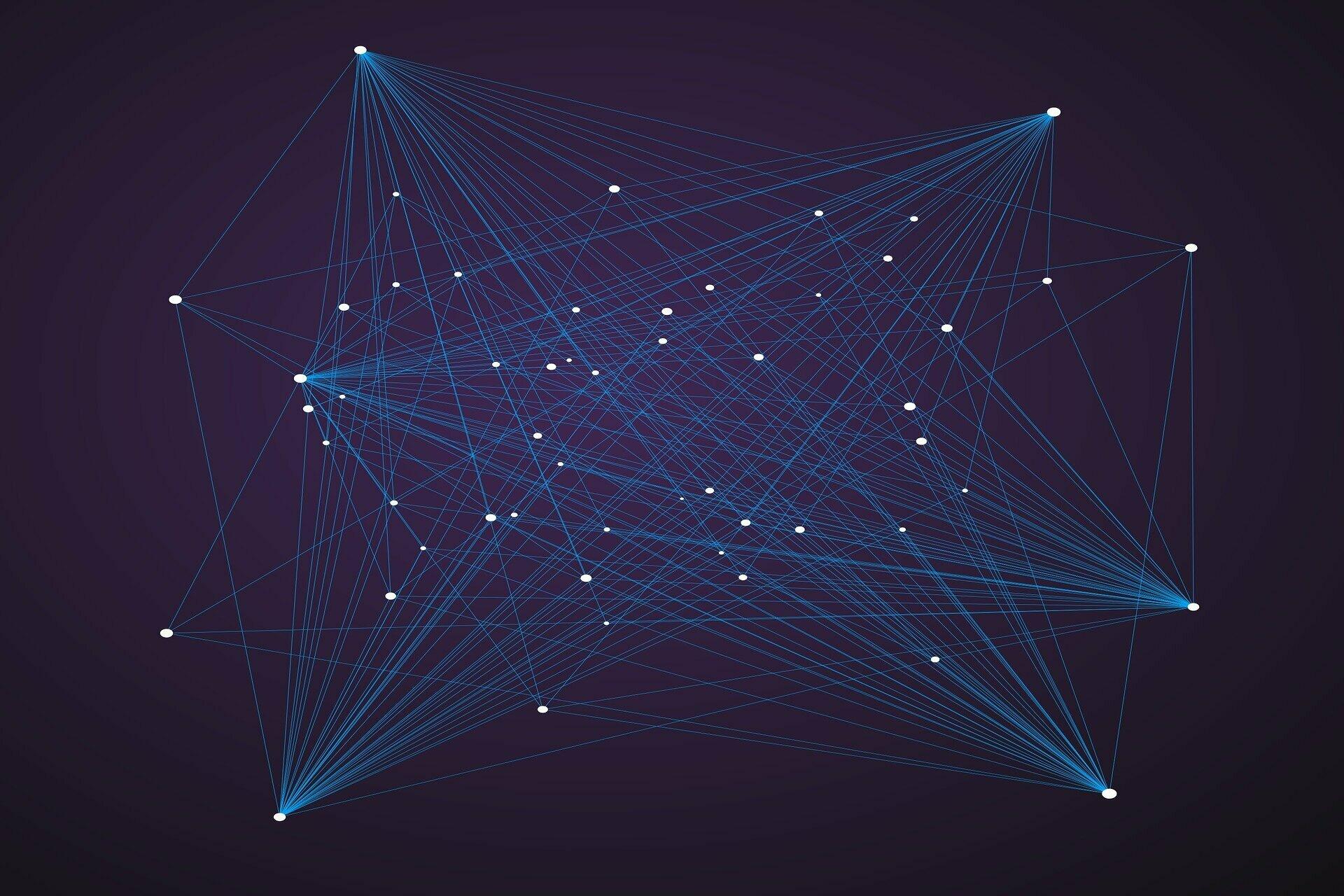 Grafische Darstellung eines Netzwerkes.